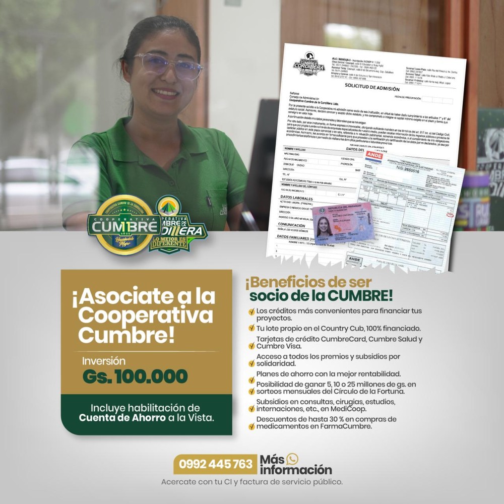 Ser socio de la cooperativa Cumbre,